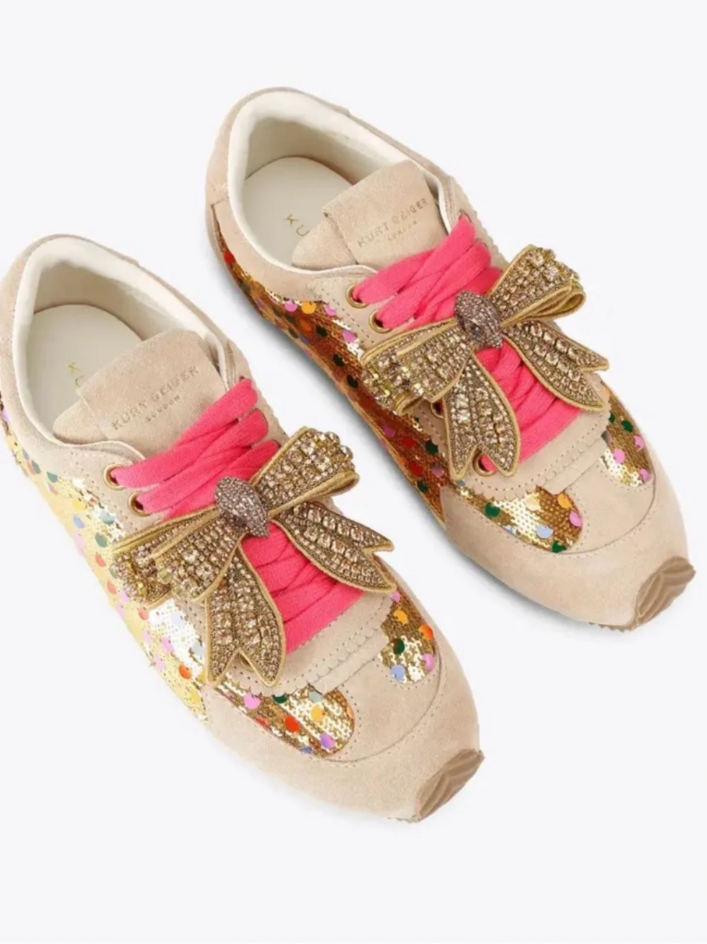 NWOB KURT GEIGER | Islington Bow Sneakers.